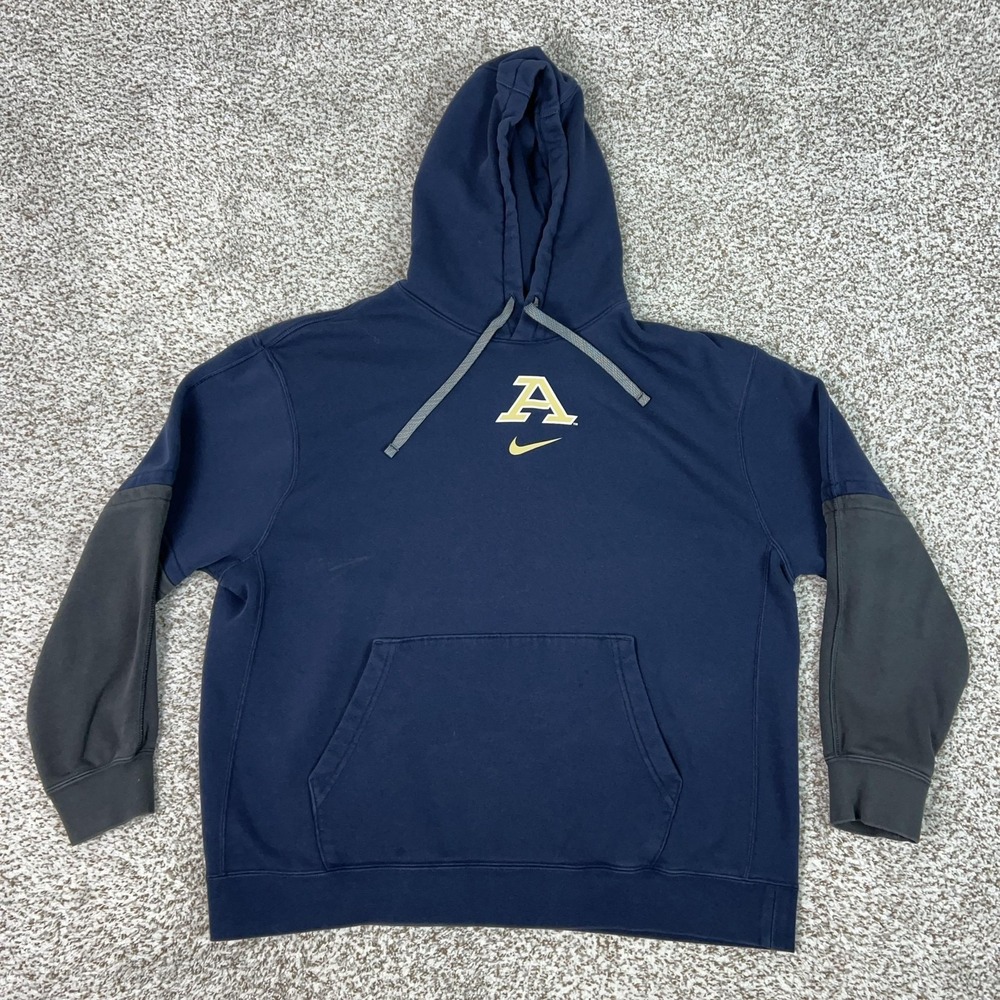 Akron Zips Logo Sweatshirt Hoodie Mens XL Blue NCAA College Nike Pullover Sports